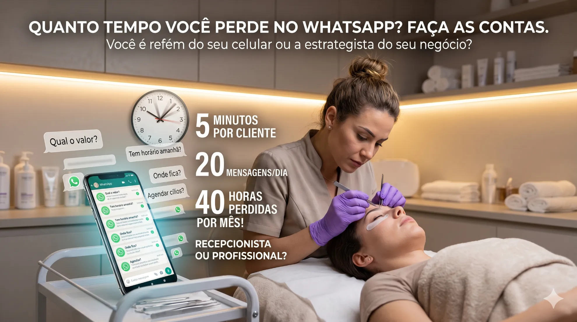 Quanto tempo você perde respondendo WhatsApp? Faça as contas
