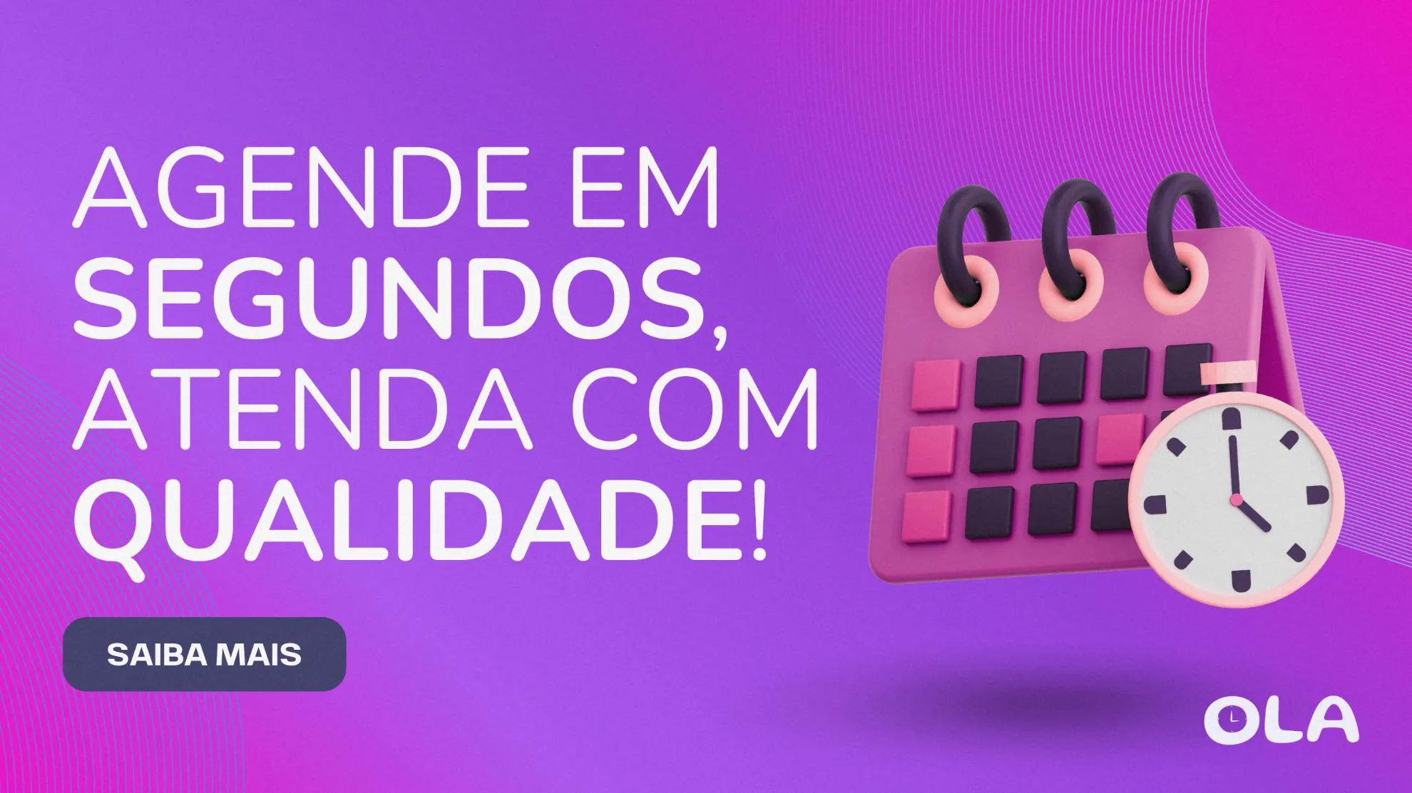 Agende em Segundos, Atenda com Qualidade!